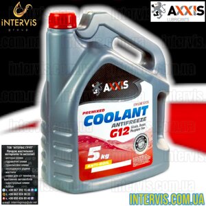 Антифриз червоний G12 AXXIS RED Сoolant 5кг.