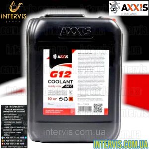 Антифриз червоний G12 AXXIS RED Сoolant Ready-Mix -36°C 10кг.