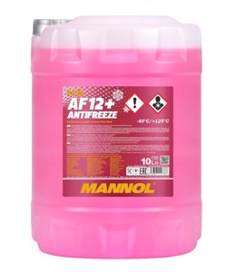 Антифриз червоний MANNOL Antifreeze AF12+40 °C) Longlife 10л. (MN4012-10)