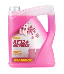 Антифриз червоний MANNOL Antifreeze AF12+40 °C) Longlife 5л. (MN4012-5)