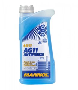 Антифриз синій MANNOL Longterm Antifreeze AG11 -40°C 1л. (MN4011-1)