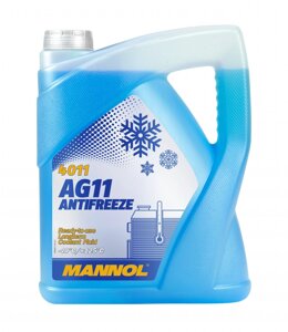 Антифриз синій MANNOL Longterm Antifreeze AG11 -40°C 5л. (MN4011-5)