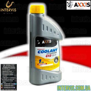 Антифриз жовтий G12 AXXIS Coolant -30°C 1кг