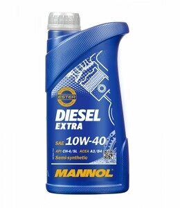 Дизельна моторна олива MANNOL Diesel Extra 10W-40 1л. (MN7504-1)