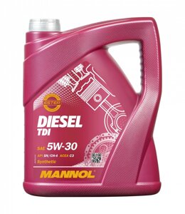 Дизельна моторна олива mannol diesel TDI 5W-30 SN/CH-4 5л. (MN7909-5)