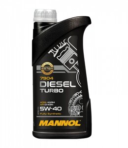 Дизельна моторна олива MANNOL Diesel Turbo 5W-40 API SN/CI-4 1л. (MN7904-1)