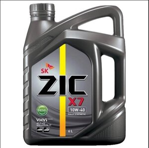 Дизельна моторна олива ZIC X7 10W-40 Diesel 6л.