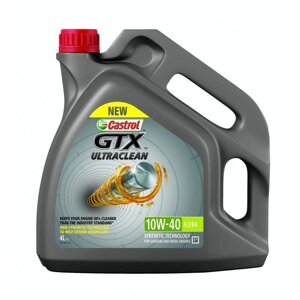 Моторна олива castrol GTX ULTRA CLEAN 10W-40 A3/B4 4л. (VW 501 01/ 505 00) (15F123)