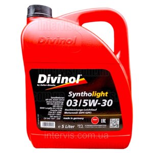 Моторна олива Divinol Syntholight 03 5W-30 (PSA B71 2290) 5л. (49251)