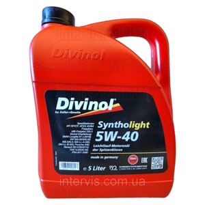 Моторне масло Divinol Syntholight 5W-40 (Renault RN 0700/0710) 5л. (49520)