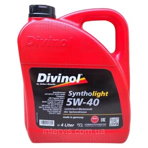Моторне масло Divinol Syntholight 5W-40 (VW 502.00/505.00) 4л. (49520)