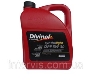 Моторна олива Divinol Syntholight DPF 5W-30 (із сажевим фільтром VW 504.00/507.00 ) 5л. (49180)