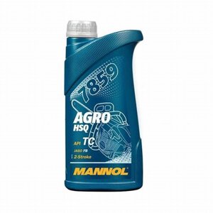 Моторна олива для бензопил MANNOL AGRO for HUSQVARNA API TC 1л. (MN7859) зеленого кольору