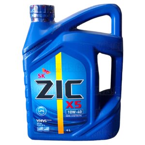 Моторна олива для двигунів на газі ZIC X5 LPG 10W-40 4л.