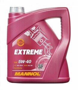 Моторна олива mannol extreme 5W-40 API SN/CH-4 4л. (MB 229.5, 229.3, 226.5) -MN7915-4