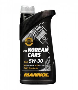 Моторна олива mannol for korean cars 5W-30 API SN/CH-4 1л. (MN7713-1)