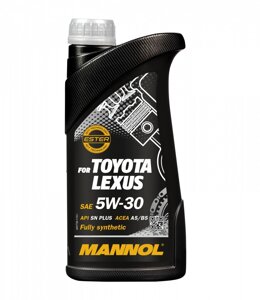 Моторна олива mannol for toyota lexus 5W-30 API SN plus 1л. (MN7709-1)