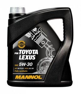 Моторна олива mannol for toyota lexus 5W-30 API SN plus 4л. (MN7709-4)