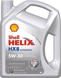 Моторна олива Shell Helix HX8 5W-30 (VW 502.00/505.00) 4л