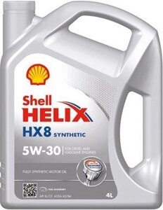 Моторна олива Shell Helix HX8 5W-30 (VW 502.00/505.00) 4л