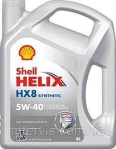 Моторна олива Shell Helix HX8 5W-40 4л (SN/CF, A3/B4)