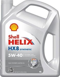 Моторна олива Shell Helix HX8 5W-40 4л (SN/CF, A3/B4)