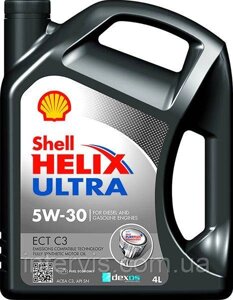 Моторна олива Shell Helix Ultra ECT С3 5W-30 (GM dexos2) 4л.