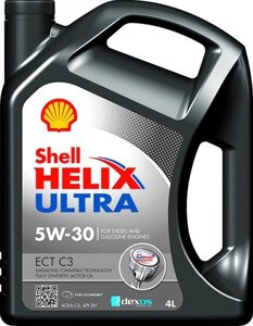 Моторна олива Shell Helix Ultra ECT С3 5W-30 (GM dexos2) 4л.