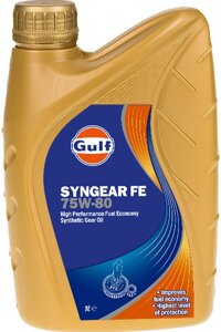 Трансмісійна олива GULF SYNGEAR FE 75W-80 GL4 1л. (до механічних коробок передач)