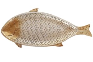 Блюдо Bona Di Риба SG37-880 38.5х17.2 см золотисте