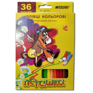 Набір кольорових олівців Marco 1010-36CB 36 кольорів