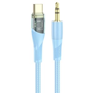 Аудіокабель HOCO UPA25 Transparent Discovery Edition Digital audio conversion cable Type-C Blue