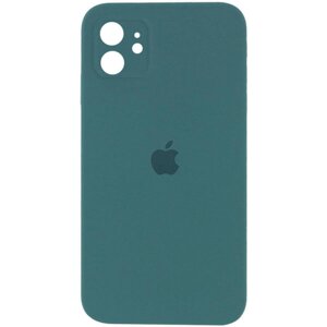 Чохол для смартфона Silicone Full Case AA Camera Protect for Apple iPhone 12 46, Pine Green