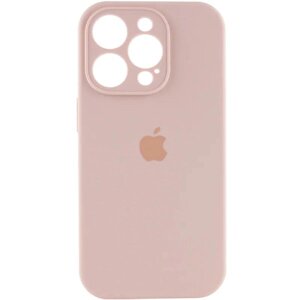 Чохол для смартфона Silicone Full Case AA Camera Protect for Apple iPhone 14 Pro Max 15, Pink Sand