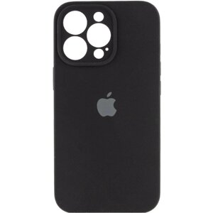 Чохол для смартфона Silicone Full Case AA Camera Protect for Apple iPhone 15 Pro Max 14, Black