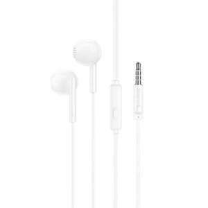 Навушники BOROFONE BM76 Ocean universal earphones with microphone White