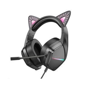 Навушники BOROFONE BO106 Cute cat ear luminous gaming headphones Phantom Cat