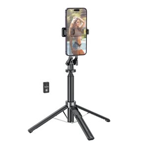 Селфі-монопод HOCO K21 Stream aluminum alloy live broadcast holder Black