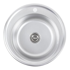 Кухонна мийка з неіржавкої сталі Platinum 510 ДЕКОР (0,6/170 мм)