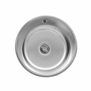 Кухонна мийка з неіржавкої сталі Platinum САТИН 510 (0,8/180 мм)