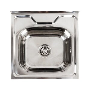 Кухонна мийка з неіржавкої сталі Platinum ПОЛІрування 5050 (0,7/160 мм)