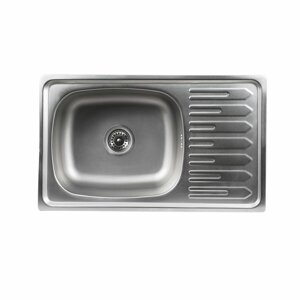 Кухонна мийка з неіржавкої сталі Platinum САТИН 7645 (0,8/180 мм)