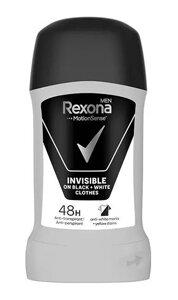 Дезодорант-стік Rexona Men Invisible Black+White чоловічий, 50 мл