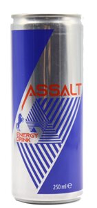 Енергетик Безалкогольний енергетичний напій ASSALT STRONG з/б 0.25 л