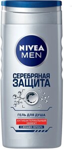 Гель для душу NIVEA Silver Protect 250мл (Чоловічий)