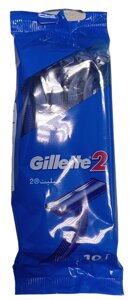 Одноразові верстати для гоління (Бритви) чоловічі Gillette 2 10 шт