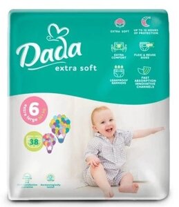 Підгузки дитячі DADA Extra Large (Розмір 6) 16+кг 38шт