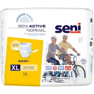 Підгузки-труси для дорослих SENI ACTIVE NORMAL (Extra Large 4) 10шт