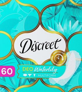 Прокладки щоденні гігіенічні Discreet DEO Waterlily Multiform 60шт