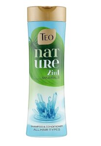 Шампунь-бальзам для всіх типів волосся - Teo Nature 2in1 Shampoo & Conditioner Sea Minerals 350ml